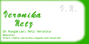 veronika metz business card